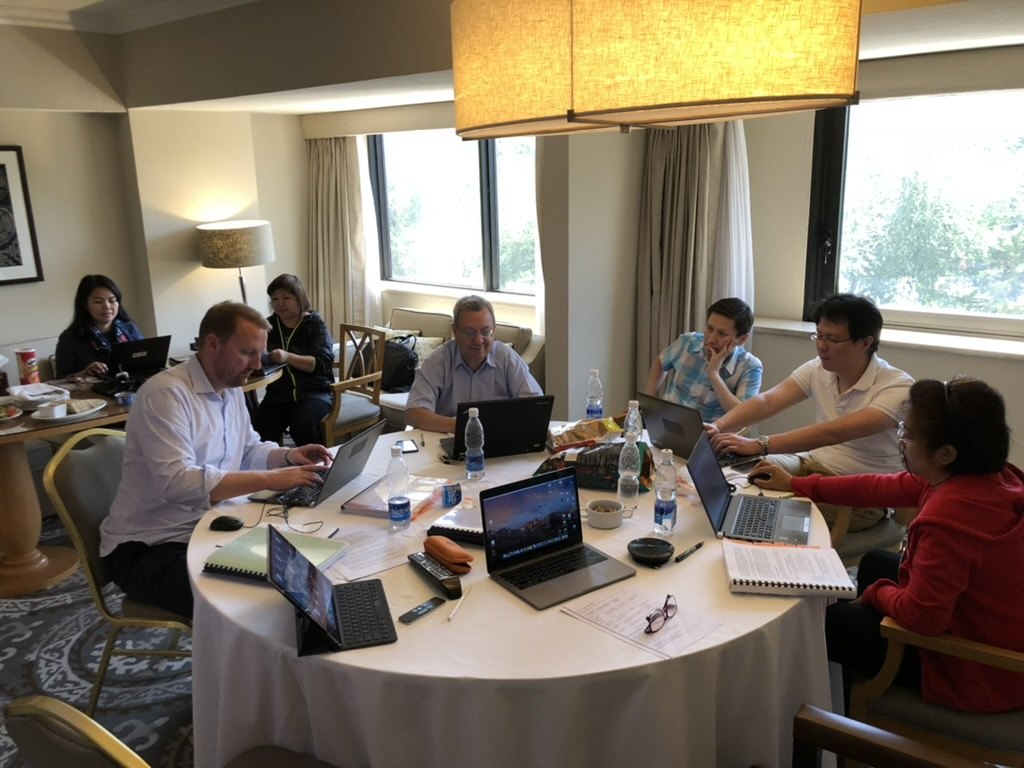 The project team preparing procurement and project documents